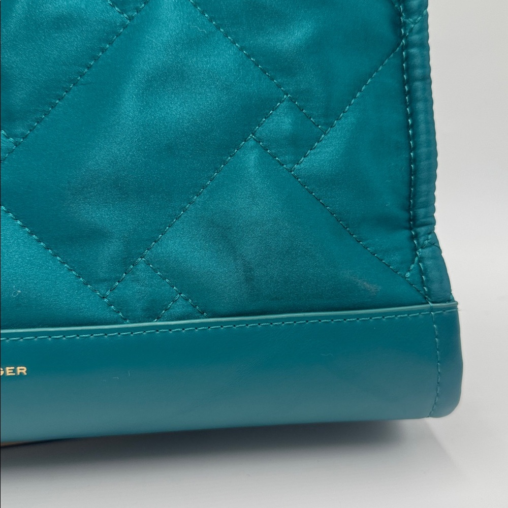 Kurt Geiger London Teal Quilted Tote Bag - Picture 5 of 17